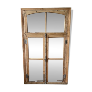 Miroir fenêtre en sapin
