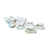 Nineteenth-century porcelain tea service hand-painted signature unknown