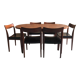 Table à manger scandinave et 6 chaises