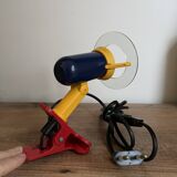 Vintage 80s Memphis spotlight clamp lamp