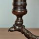 bronze and brass 2-bulb bouillotte lamp, red desk lamp