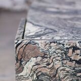 Eye-shaped marble coffee table by Roche Bobois, 1970