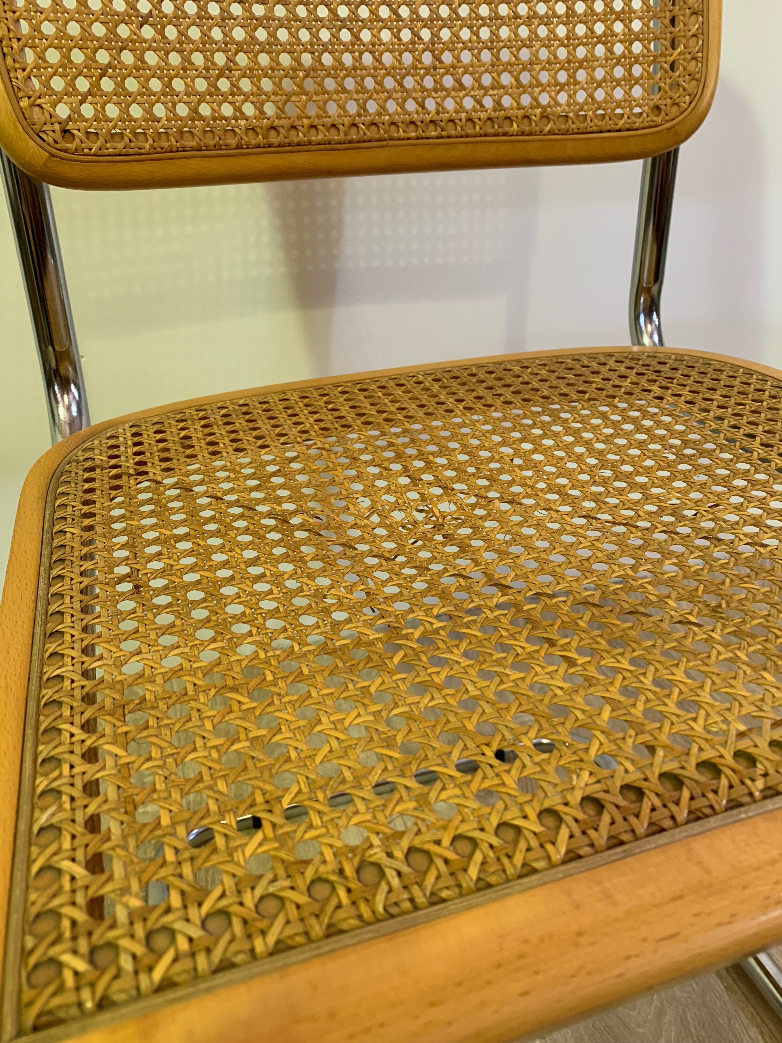 Paire de chaises cesca par Marcel Breuer