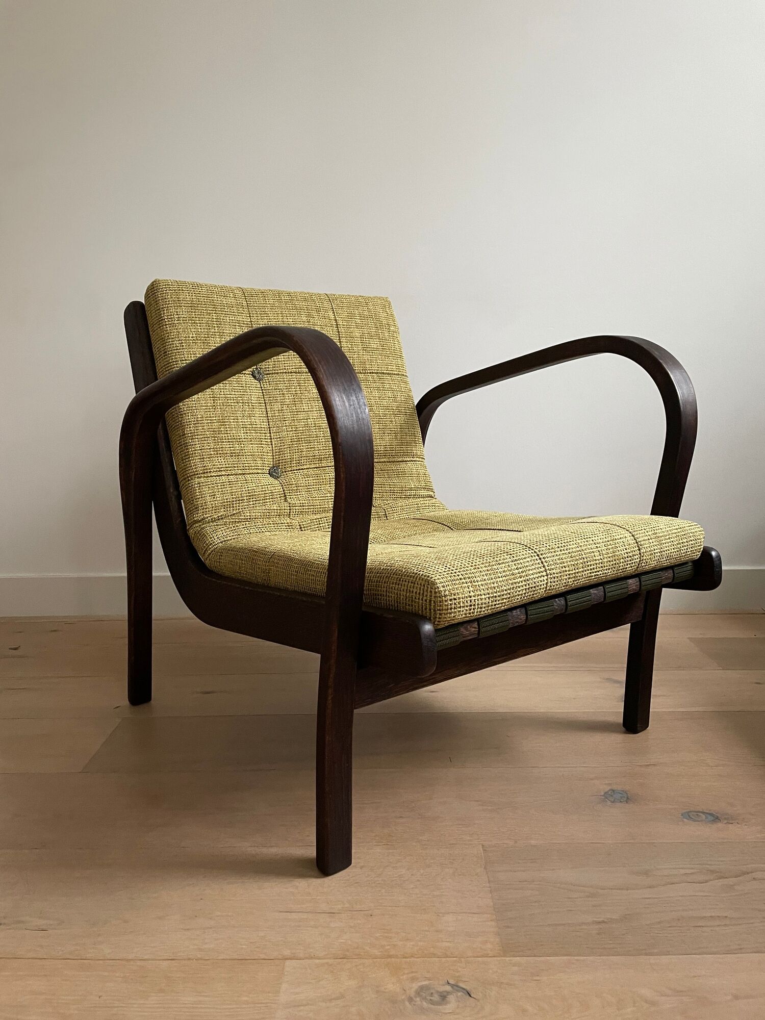 Armchair by Karol Kozelka and Antonin Kropacek for Interior Praha, 1950s