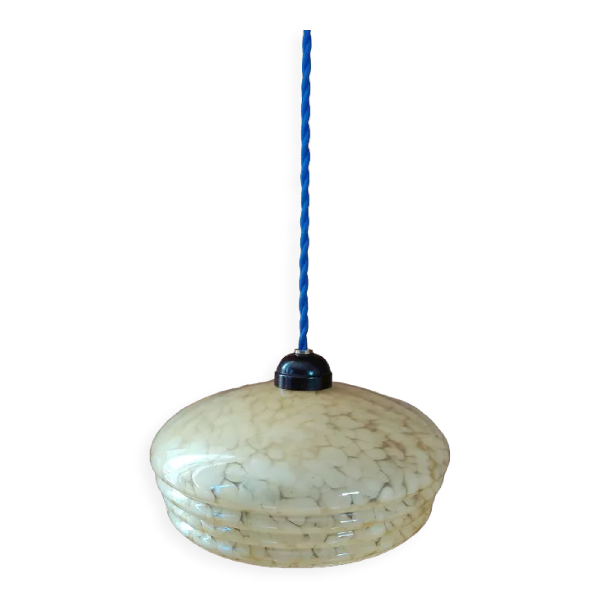 Suspension lampshade corole glass Clichy pale yellow dp 1122102