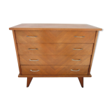 Vintage chest of drawers with compass feet