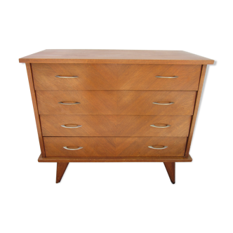 Vintage chest of drawers with compass feet