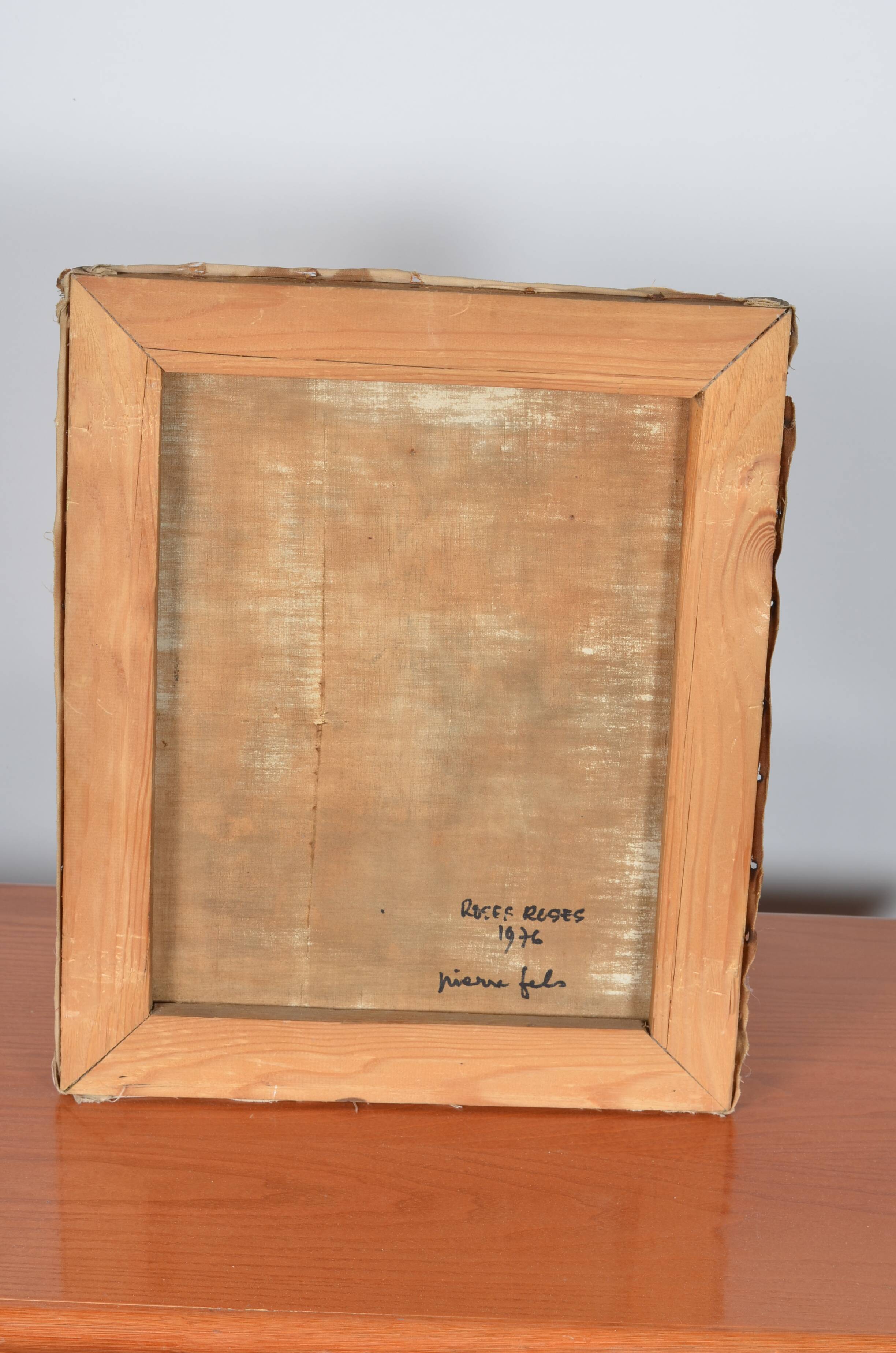 Oil on canvas still life bouquet of roses