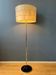Lampadaire Mid Century Staff Leuchten en cuir