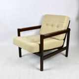 Vintage Boucle Armchair in Beige, 1970s