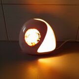Ceramic and agate slice lamp, 1970