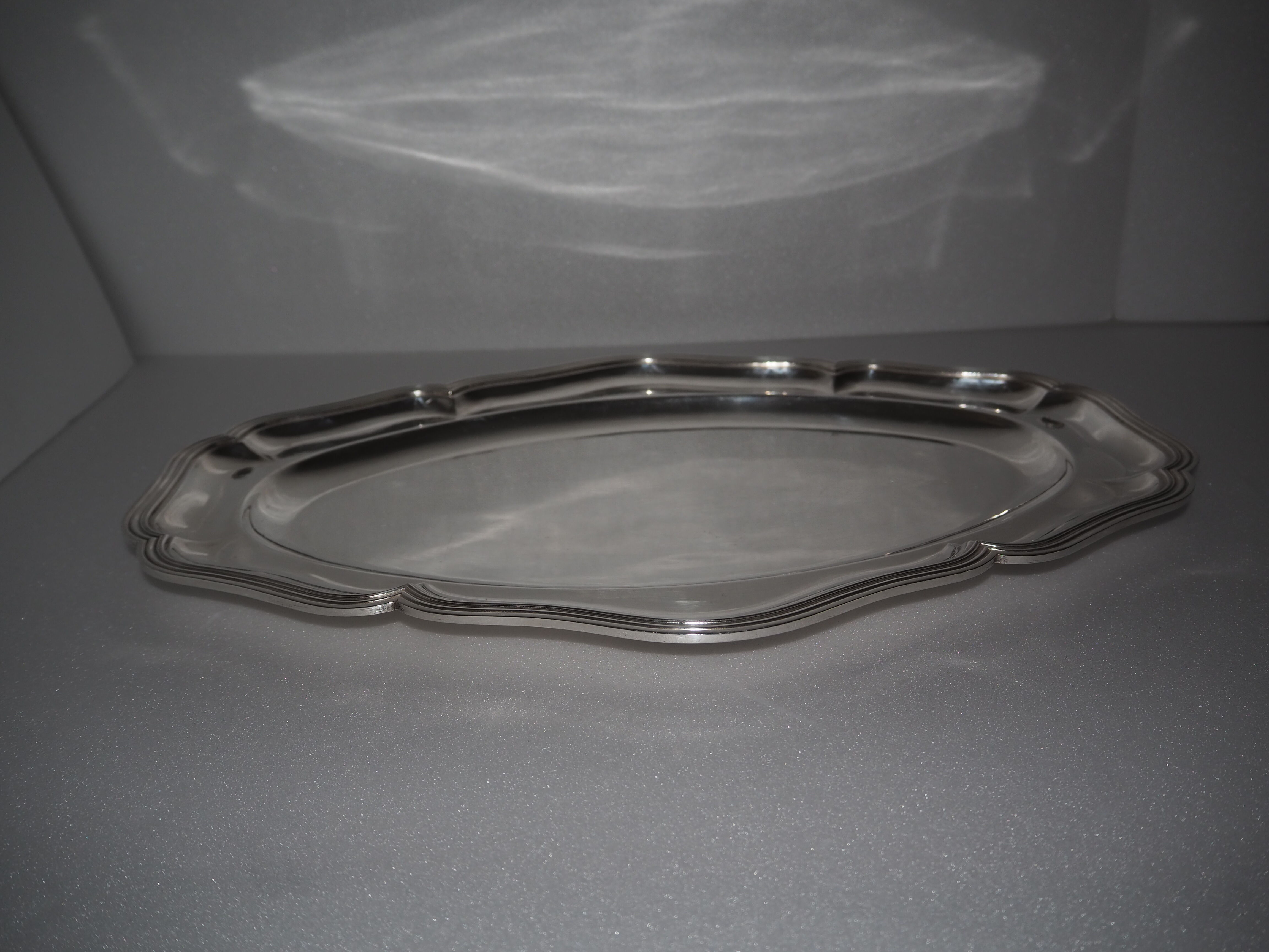 Oval-shaped dish, chinon fillets collection, christofle