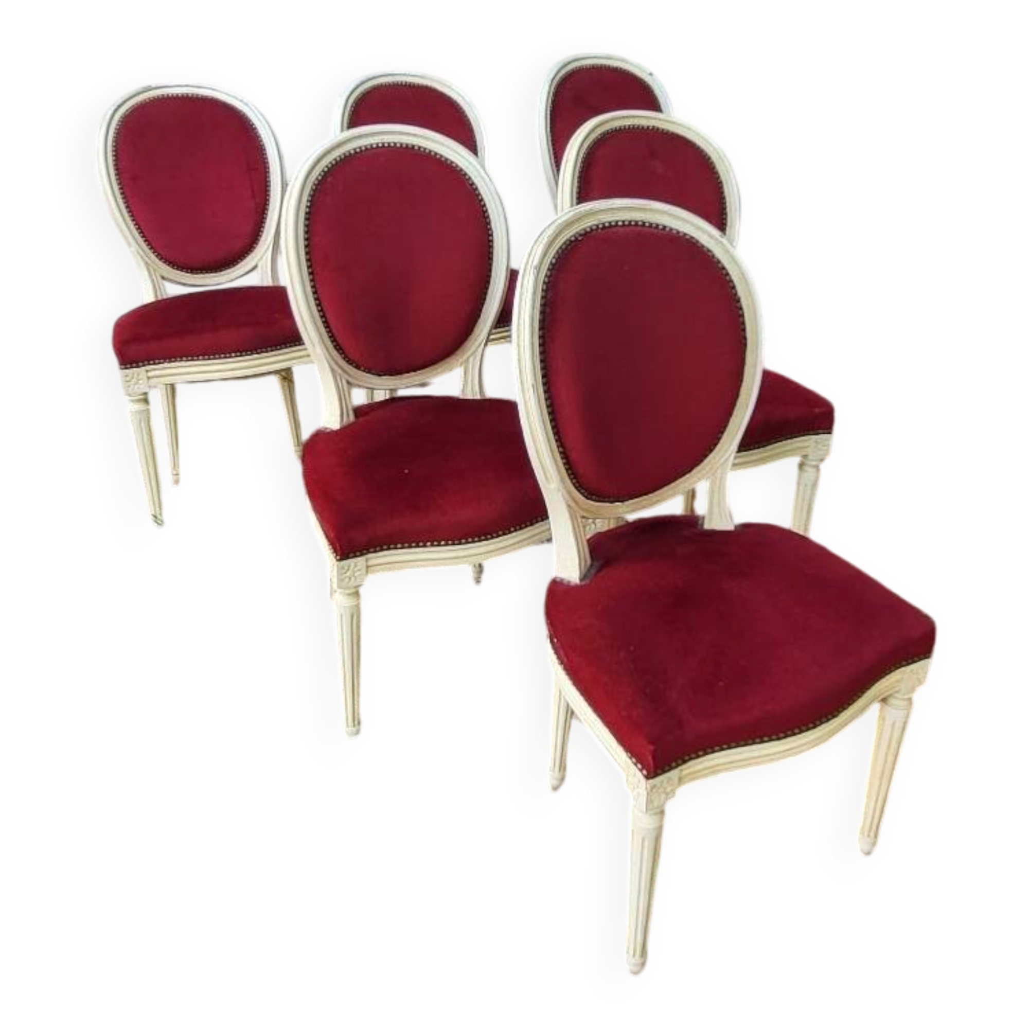 Velvet medallion chairs