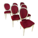 Velvet medallion chairs