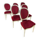 Velvet medallion chairs