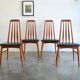Set of four Danish chairs by Niels Koefoed.