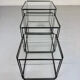 Lot of 3 vintage 1970s design nesting coffee tables by Max Sauze.
