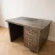 Industrial desk Strafor in grey steel