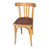 Chaise bistrot vintage en bois