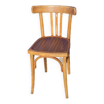 Chaise bistrot vintage en bois