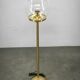 Space Age Bubble Glass and Brass Floor Lamp, Czechoslovakia, 1970s