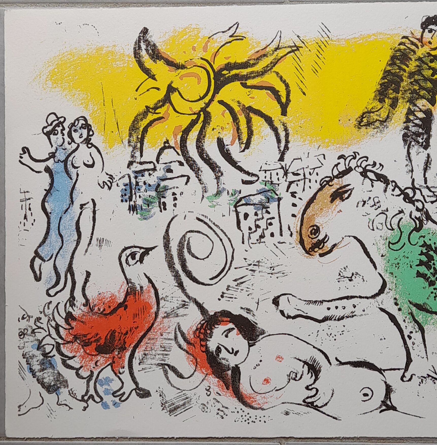 Original lithograph M.Chagall 1973
