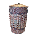 Colorful rattan basket