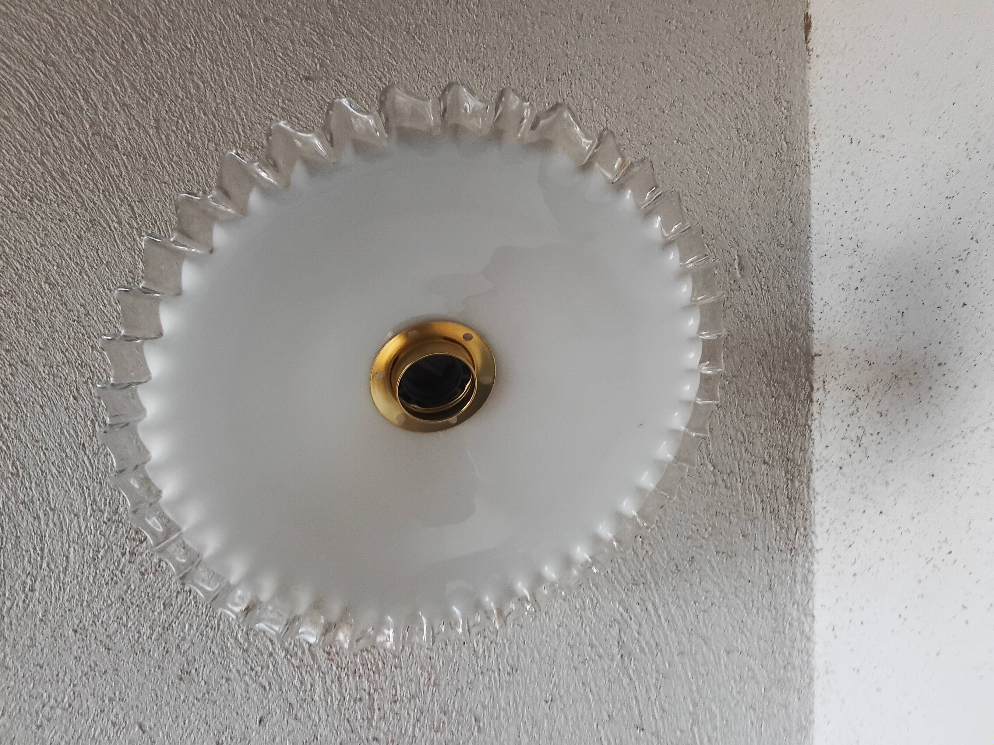 Vintage opaline lace wall light