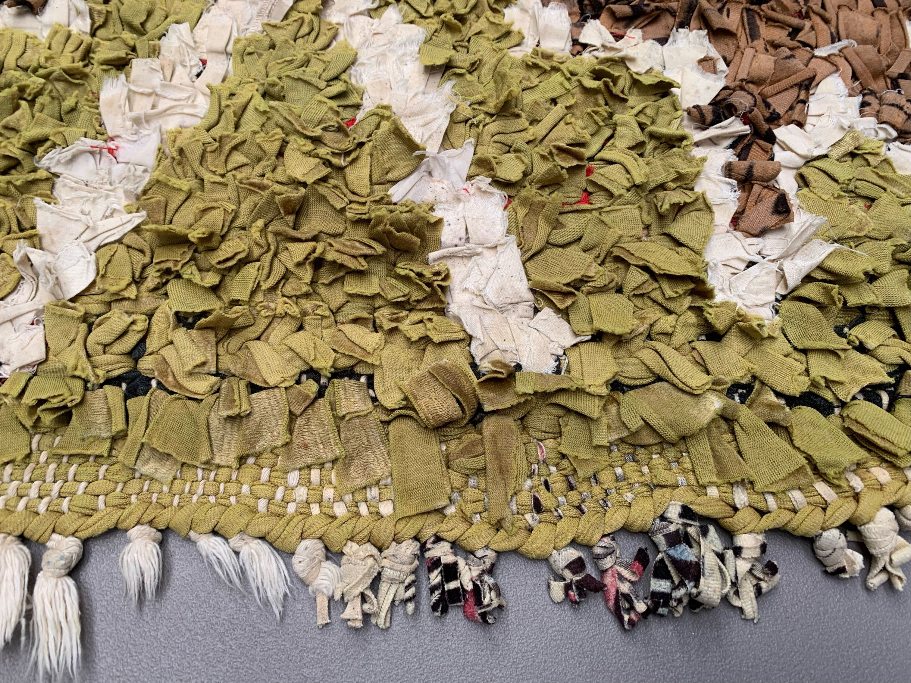 Vintage Moroccan Berber Boucherouite Rug 210x148 cm Atlas, Tribal