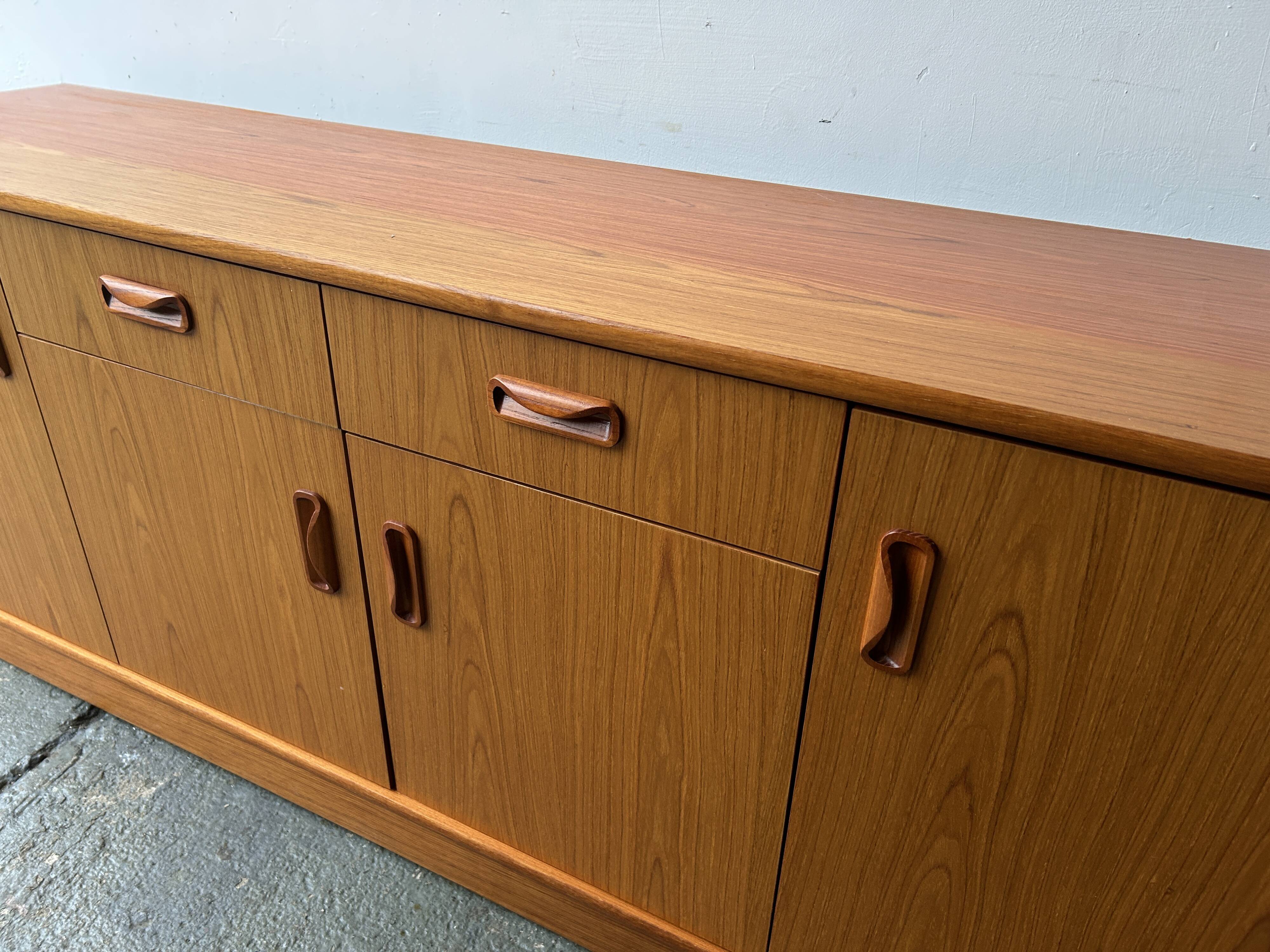 Mid-Century 1970s teak G Plan long sideboard / TV stand / Media unit