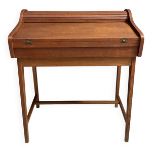 bureau en teck avec plateau