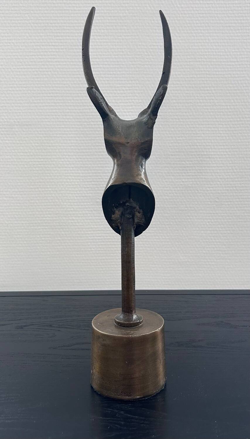 Stylized bovine trophy
