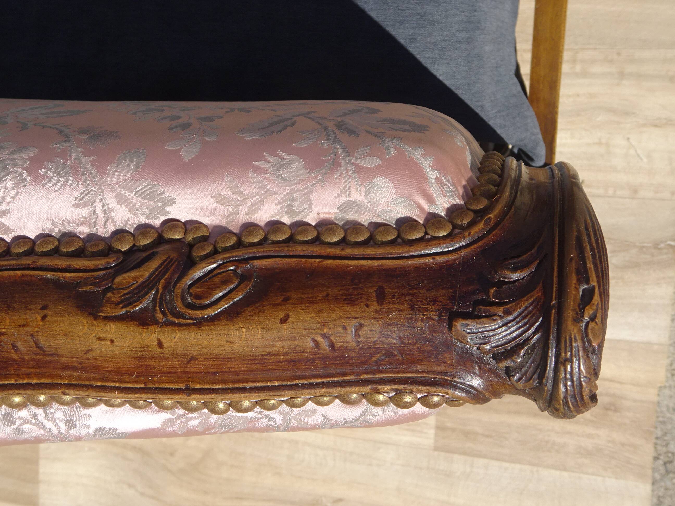 Antique sofa bed, in Louis XV style.