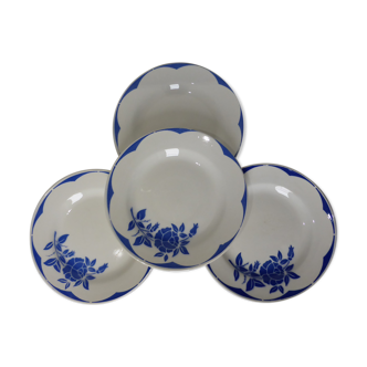 4 flat plates of Digoin Sarreguemines model Corsica 211209