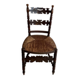 Provincial style carved wooden chair