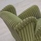 Fauteuil danois en velours vert et frêne, années 1950