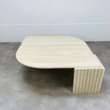 Travertine eye coffee table Roche Bobois