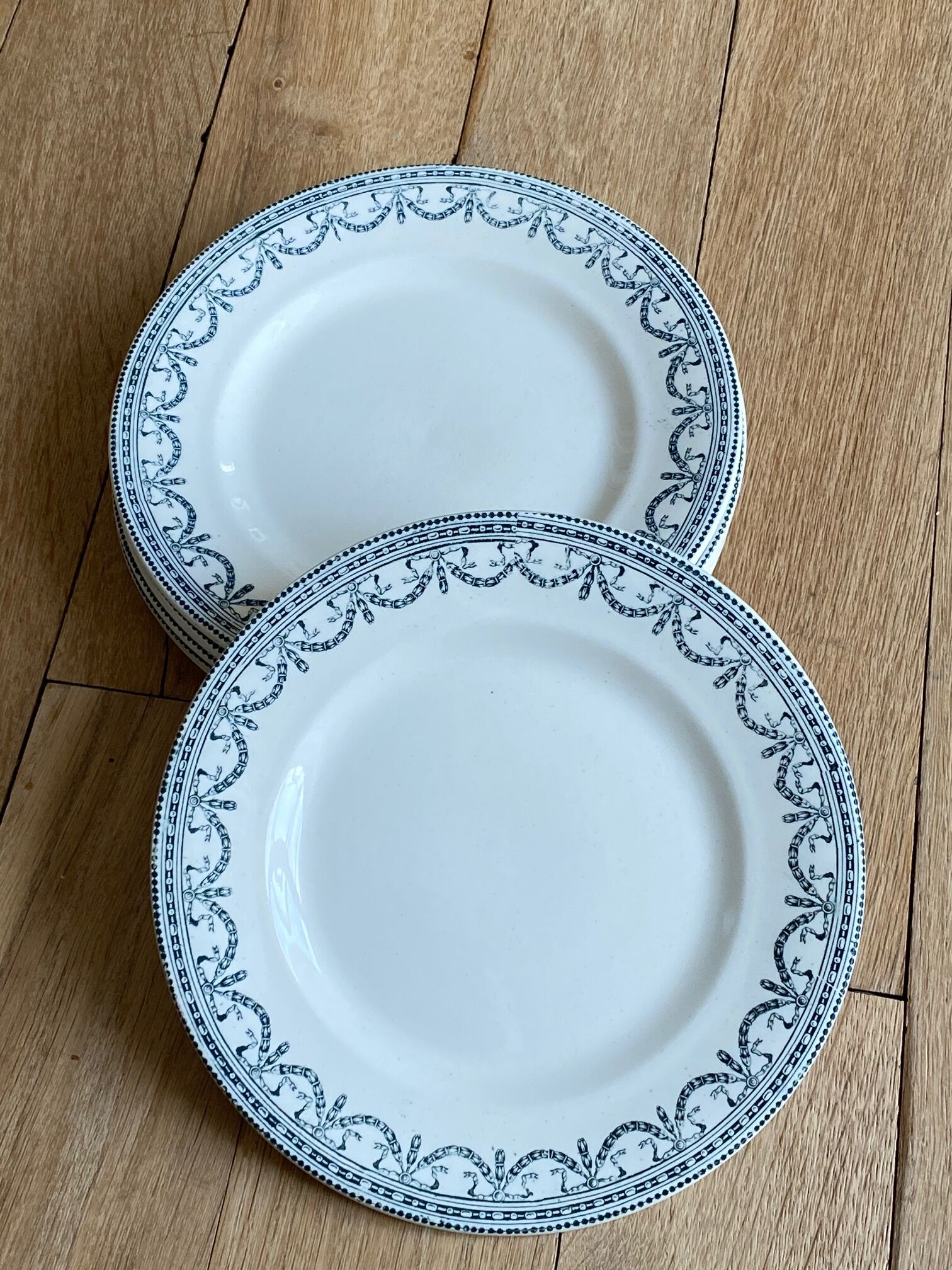 Lot 6 Plates Iron Earth