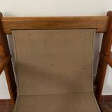 Fauteuil en Pin dans le goût d'Afra et Tobia Scarpa, 1970s