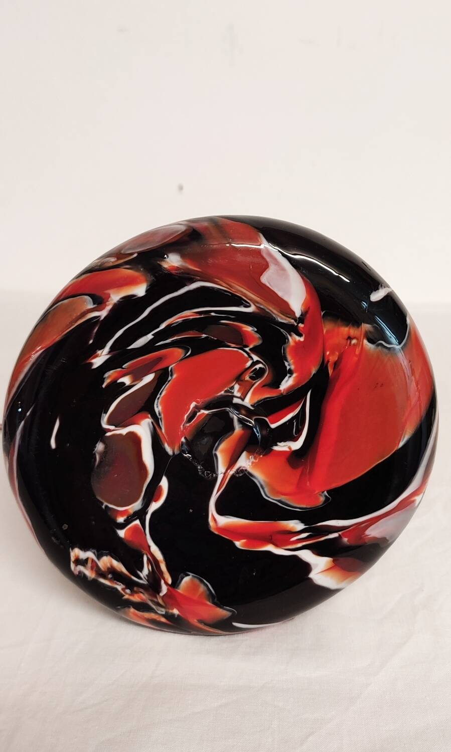 Lampe de table cristal. Italie, années 1970.