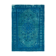 Handmade hi-low pile oriental 1970s 201 cm x 291 cm turquoise carpet