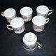 Limoges Haviland set of 6 floral porcelain coffee cups