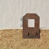 Vintage coat rack in red Formica - triple hook