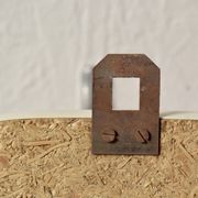 Vintage coat rack in red Formica - triple hook