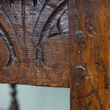 Carved antique English side table