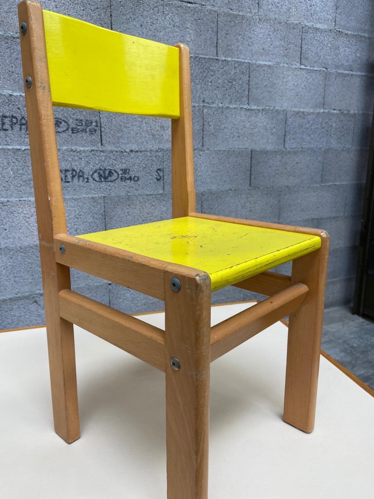 Children's chair vintage kindergarten