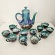 Coffee set (coffee maker + 12 cups) signed Morvan - Gaston Gaubier 70's