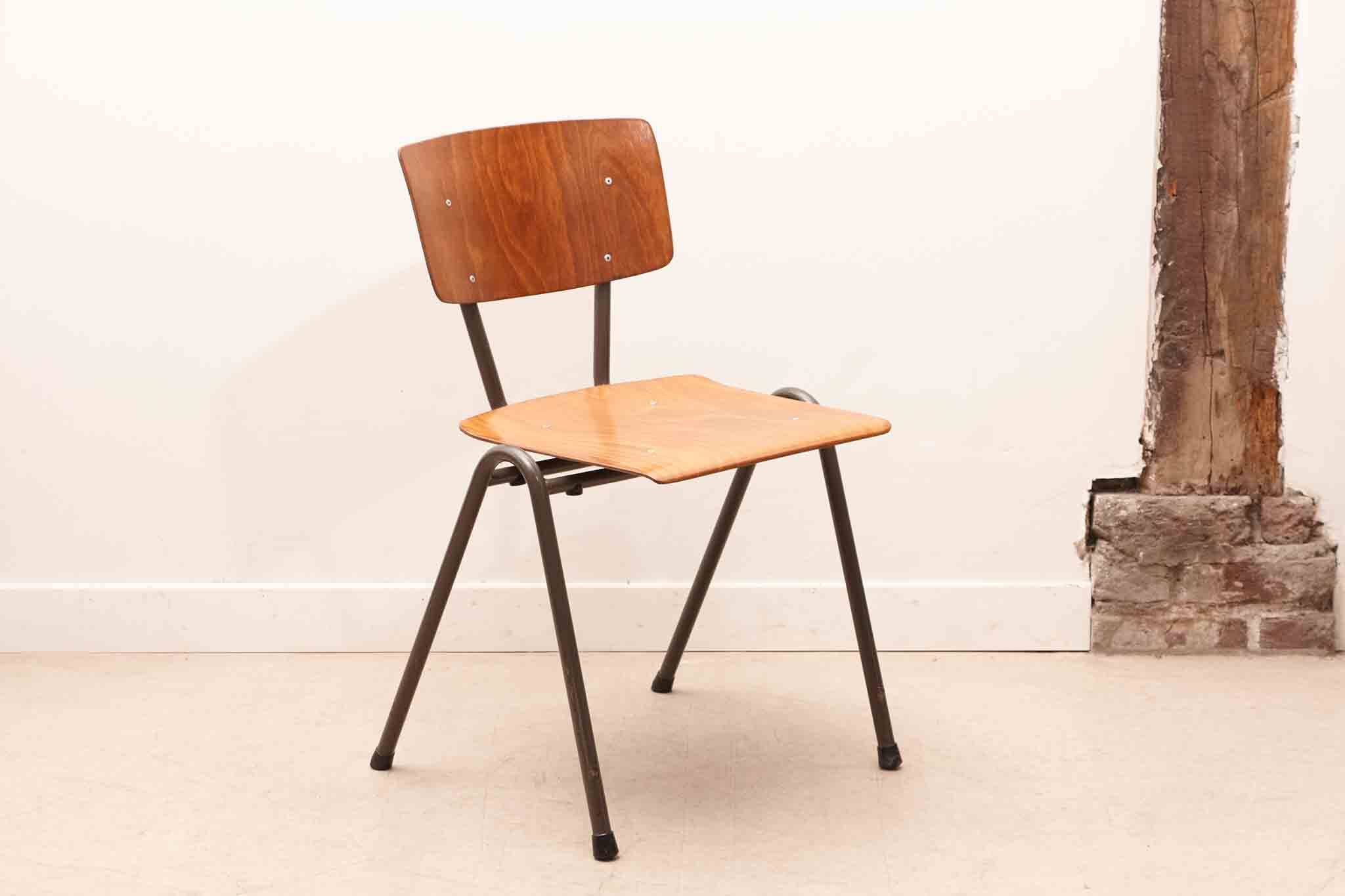 Vintage School chair Netherlands oak スクールチェア アンティーク