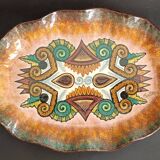 Large earthenware dish by Paul and Maurice FOUILLEN