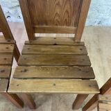Set of 4 wooden chairs